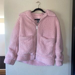 Levi’s pink teddy jacket